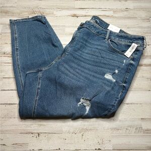 Old Navy Jeans Blue Rockstar Super Skinny High Rise Stretch Distressed Sz 28 NWT